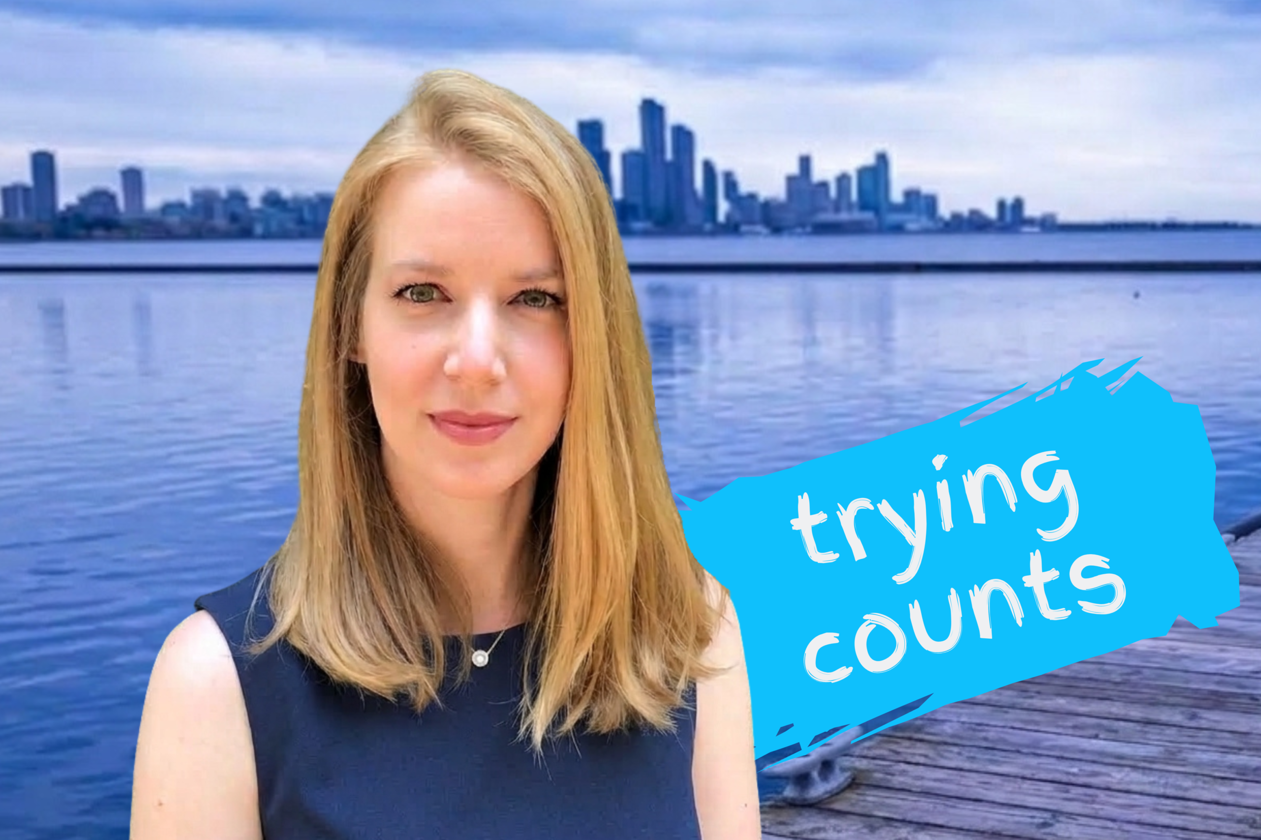 TRYING COUNTS with Stephanie Manica on Lake Ontario background